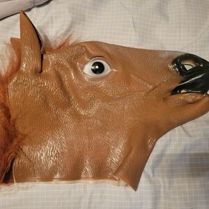 Brown Horse Head Mask